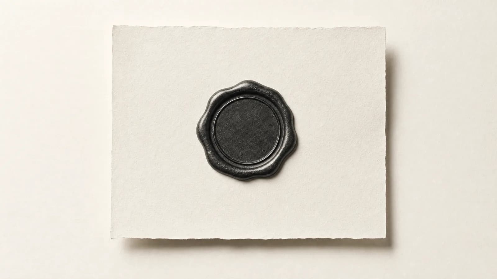 Editorial illustration of a document with an official wax seal, representing ads.txt authorization for crypto publishers